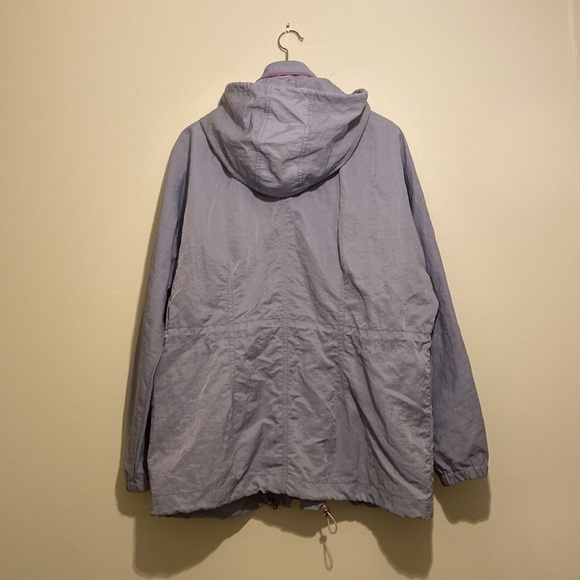 Rag & Bone blue gray light rain jacket with hood and pockets. Size L - Picture 2 of 11
